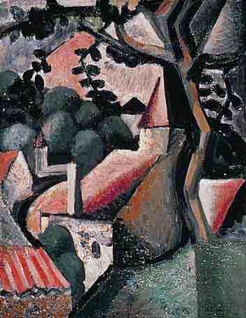 Paysage, 1918, Huile sur toile, 58 x 45 cm